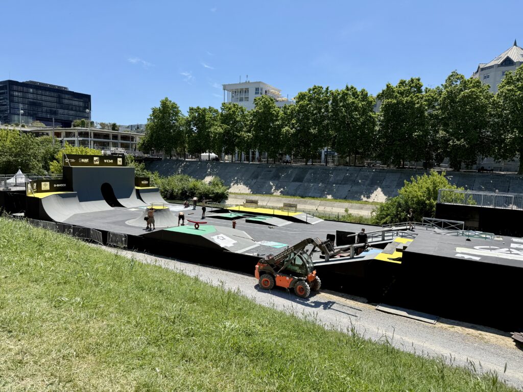 Event site of FISE Montpellier 2025 under construction